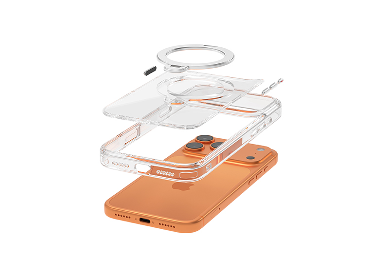 Magnetic Mobile Cell Phone Case with Ring Holder for iPhone 17/16/15/14/13/12/11 Series (Support OEM/ODM)