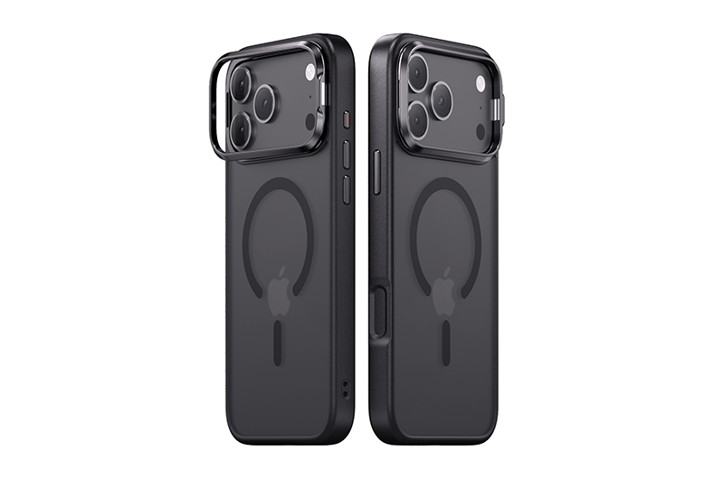 Soft Solid Color Magnetic Phone Case with Camera Protect Stand for iPhone 17/16/15/14/13/12/11 Series (Support OEM/ODM)