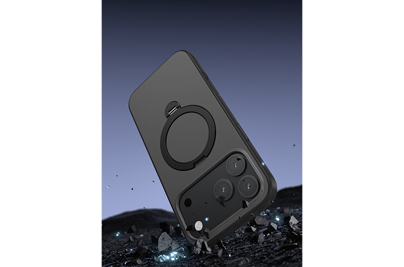 Soft Magnetic Phone Case with invisable 360 degree Rotating Stand for iPhone 17/16/15/14/13/12/11 Series (Support OEM/ODM)