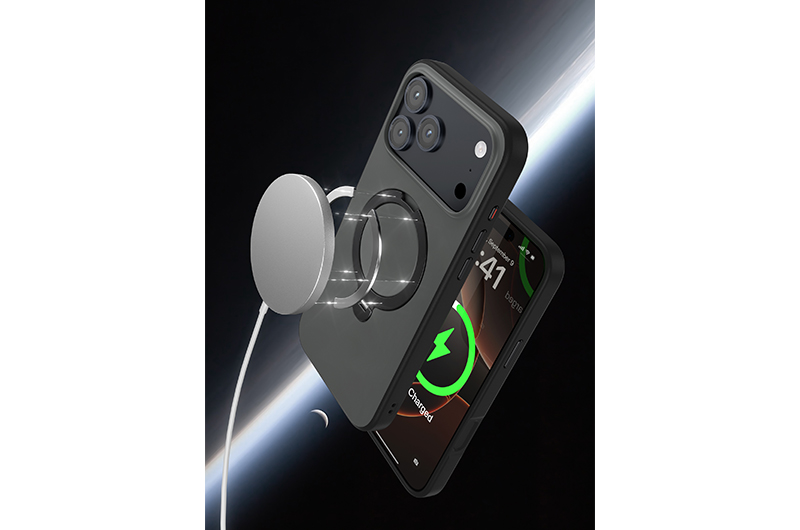 Soft Magnetic Phone Case with invisable 360 degree Rotating Stand for iPhone 17/16/15/14/13/12/11 Series (Support OEM/ODM)