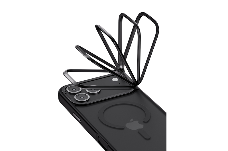 Soft Solid Color Magnetic Phone Case with Camera Protect Stand for iPhone 17/16/15/14/13/12/11 Series (Support OEM/ODM)