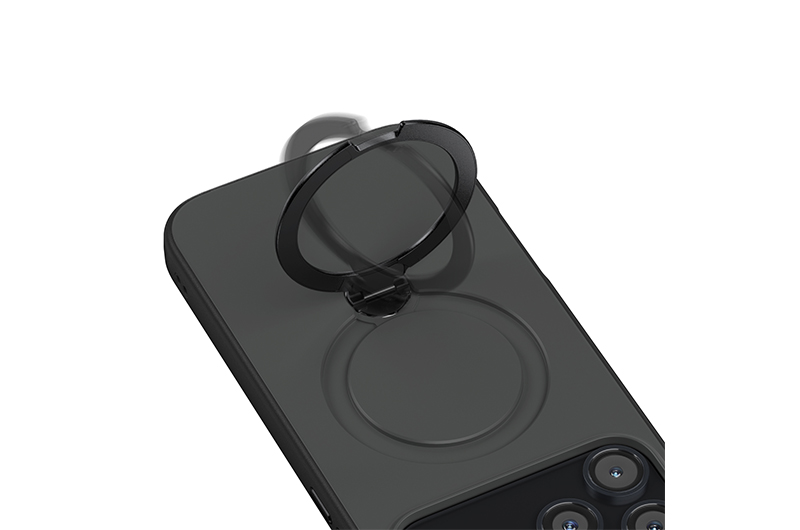 Soft Magnetic Phone Case with invisable 360 degree Rotating Stand for iPhone 17/16/15/14/13/12/11 Series (Support OEM/ODM)