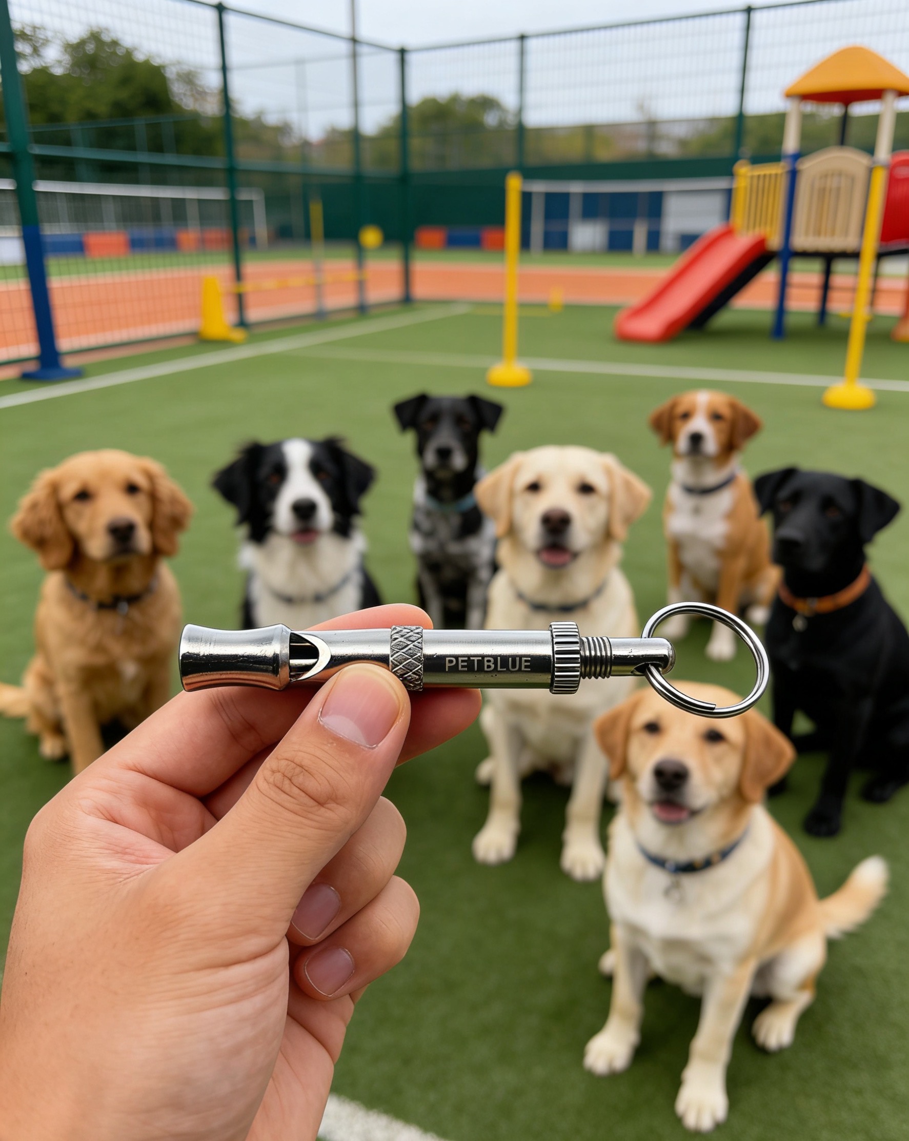 PETBLUE Dog Whistle 2 Pack - Dog Whistle to Stop Barking Neighbor's Dog & Long Range Recall