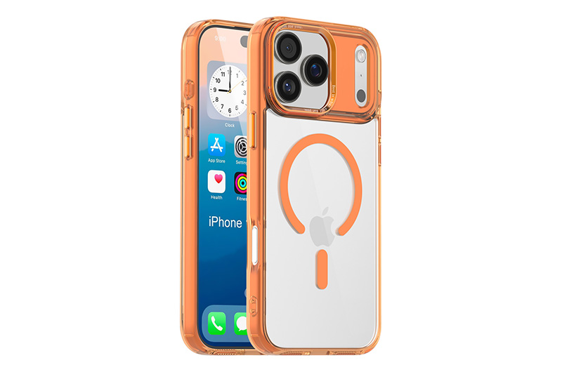 Clear Magnetic PC+TPU Phone Case for iPhone 17/16/15/14/13/12 Series (Support OEM/ODM)