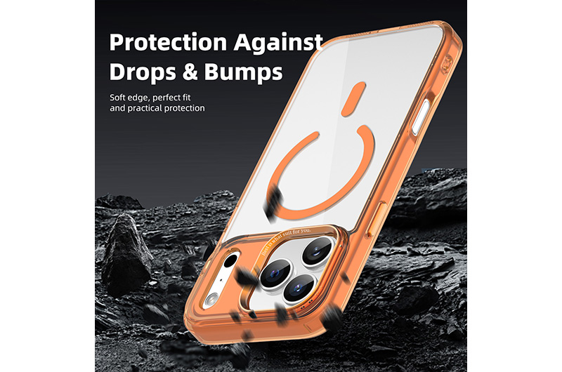 Clear Magnetic PC+TPU Phone Case for iPhone 17/16/15/14/13/12 Series (Support OEM/ODM)