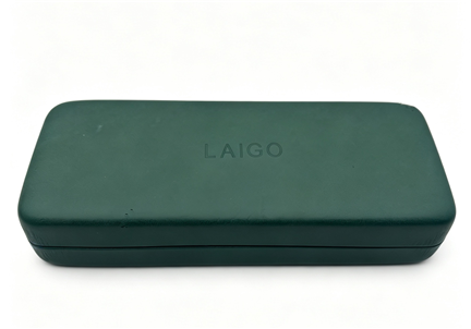 LAIGO Eyeglass Leather Case, Classic Glasses Case